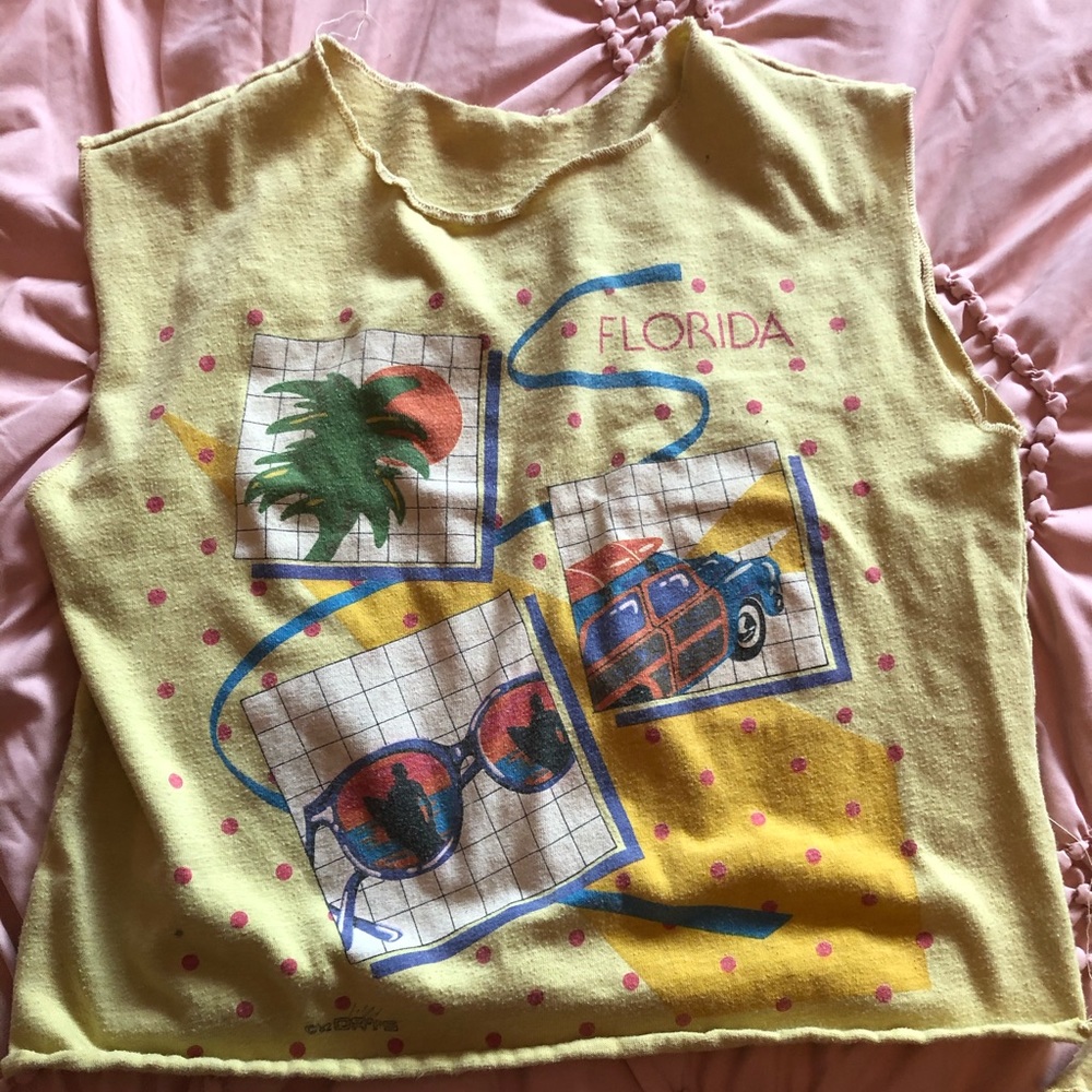 🌴Vintage  80s Crop Top 🌴